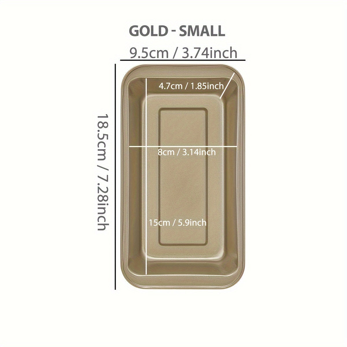 Nonstick Loaf Pan for Baking Bread Cakes and Meatloaf, Rectangular Carbon Steel