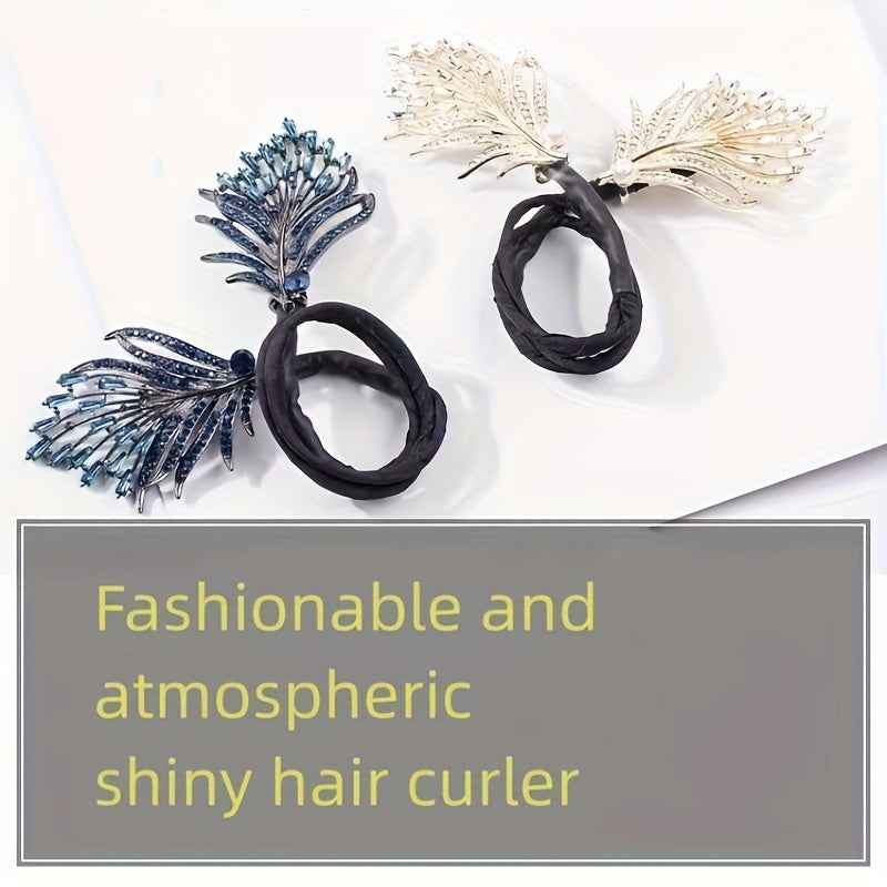 Lazy Hair Curler French Twist Bun Hair Accessories Leaf-Shaped Decor Hair Bun Maker