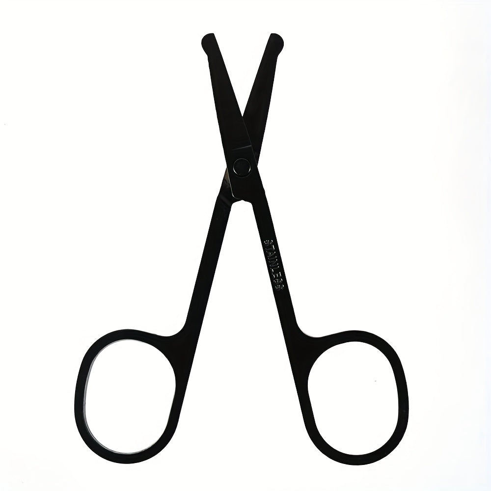 Nose Hair Scissors Stainless Steel Precision Grooming Safety Tips