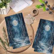 Moonlit Grove Kitchen Towels Set of 2 Ultra Soft Absorbent 40x60 cm