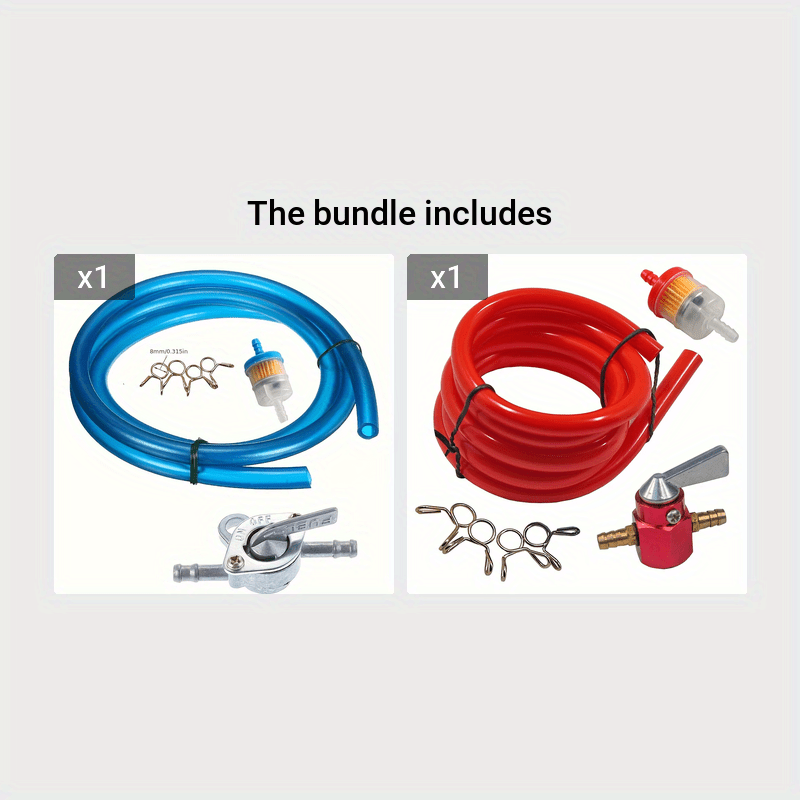 Flexible Fuel Pipe Hose Kit for Motorcycles and ATVs 99.97cm Spare Replacement