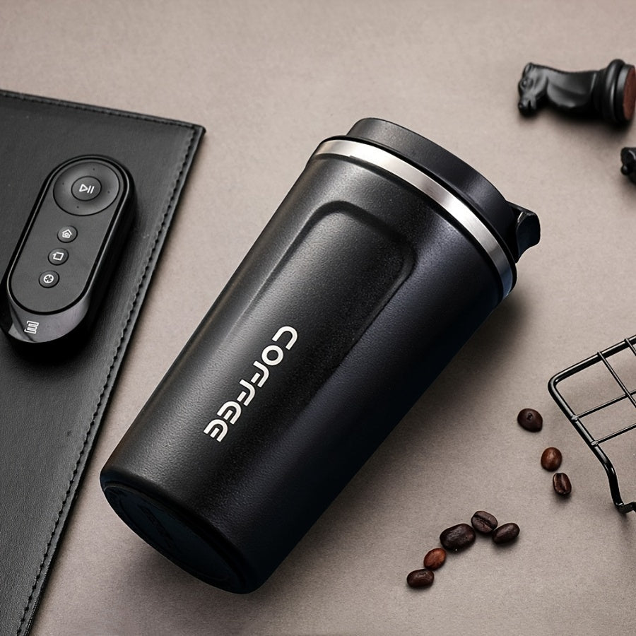 Insulated Stainless Steel Travel Mug 380ml 510ml Double Wall Hot Cold Reusable