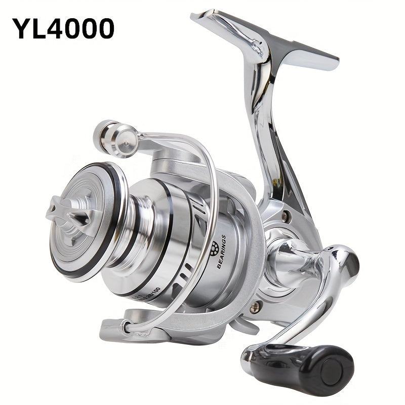 All-Metal Spinning Fishing Reel with Oscillating Arm Stainless Steel Ambidextrous 70mm