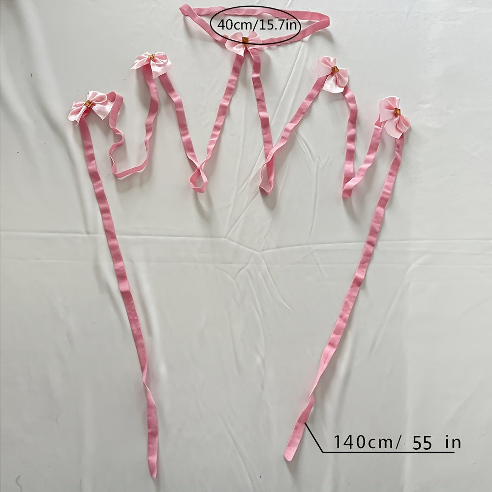 Бюстгальтерные кольца для бедер с бантом, кружевные подтяжки для ног, аксессуары для косплея