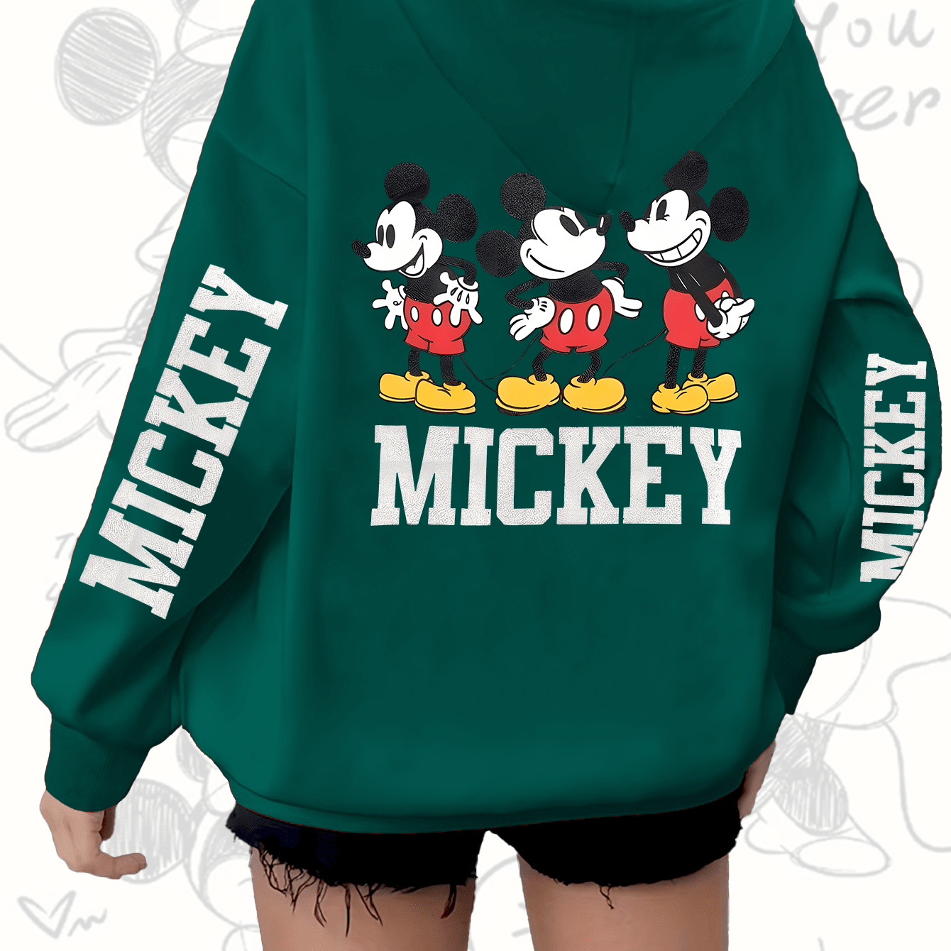 Girls Graphic Hoodie Red Casual Zipper Sweatshirt with Ruffled Hem