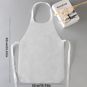 Partiyalar va kechki ovqatlar uchun bir martalik apron, issiq qozon pishirish uchun mo'ljallangan, to'qima bo'lmagan, bir rangli, kattalar va yoshlar uchun