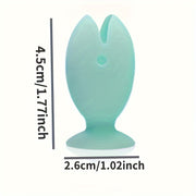 Fish Shaped Silicone Toothbrush Holder, Portable Travel Stand, Cute Toothbrush Cover