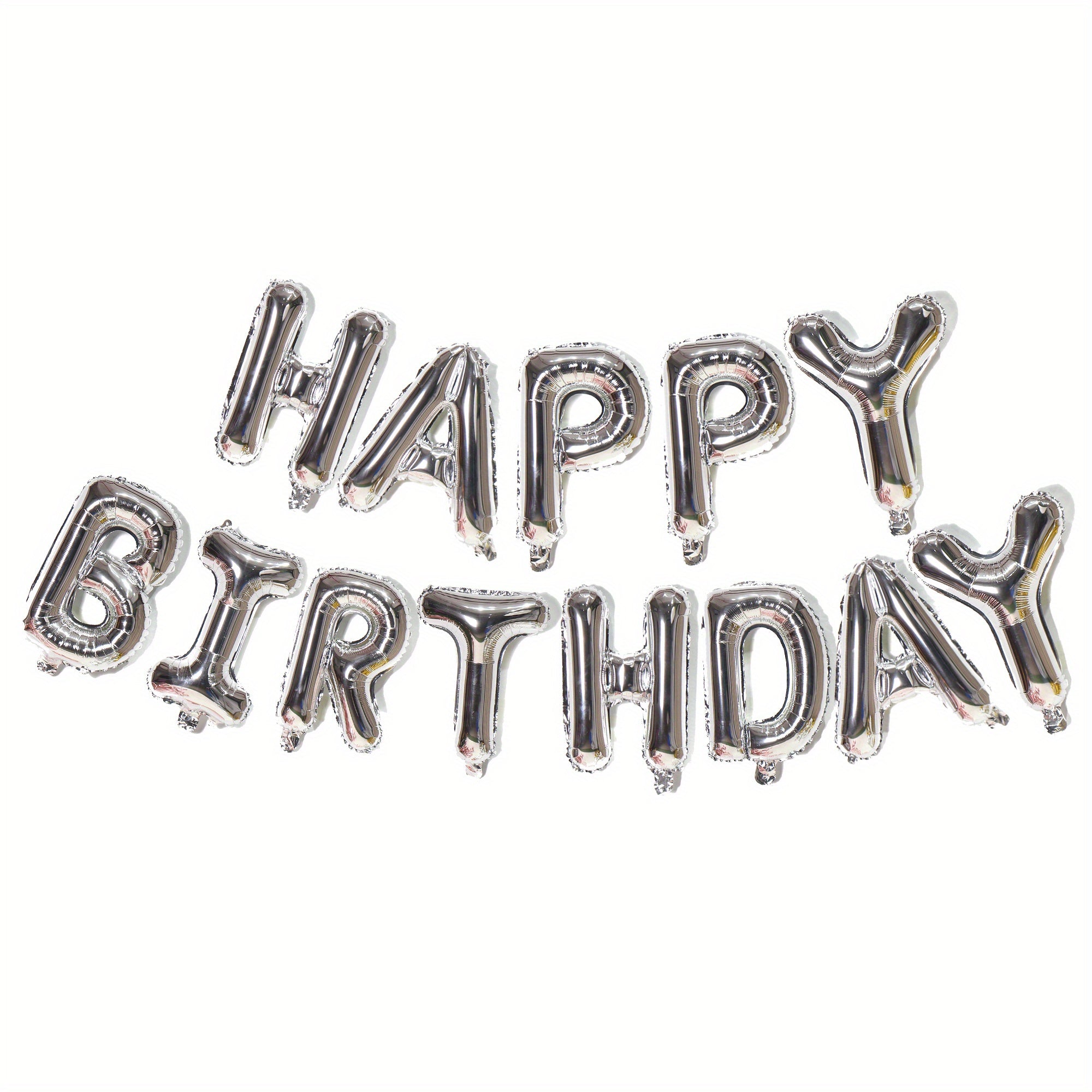 16-Inch Happy Birthday Letter Balloon Set Aluminum Film Party Decorations