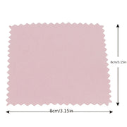 Pack of 50 Pink Microfiber Jewelry Polishing Cloths for Silver Cleaning