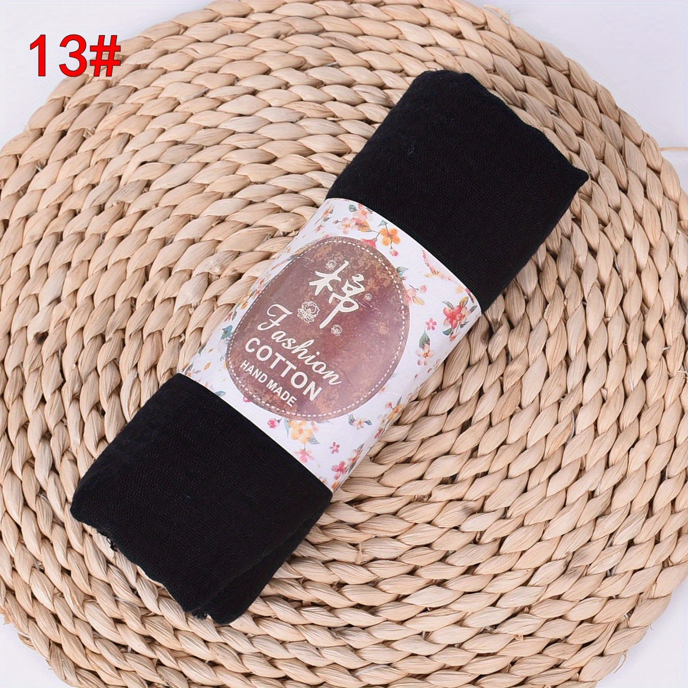 Women's Large Breathable Sun Protection Headscarf Solid Color Lightweight Wrinkle Scarf