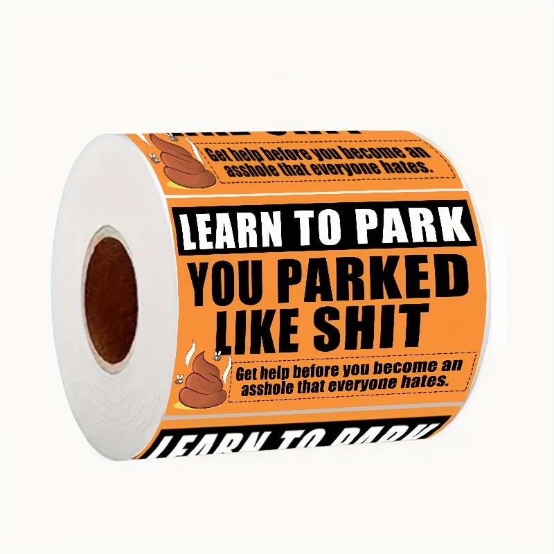 150 Pcs Parking Violation Stickers Matte Paper Warning Labels 7x5cm