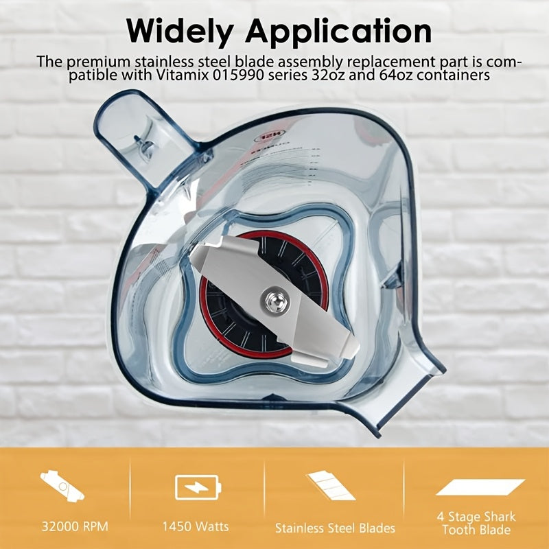 Stainless Steel Blender Blade for Vitamix 5200 Series 64 oz and 32 oz Containers