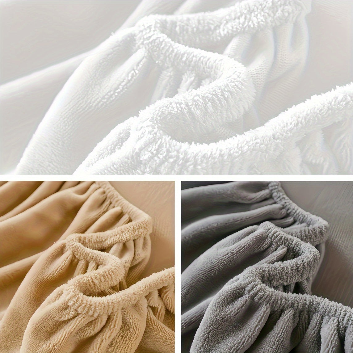 Velvet Fitted Sheet and Pillowcase Set 3-Piece Deep Pocket Bedding Soft Machine Washable