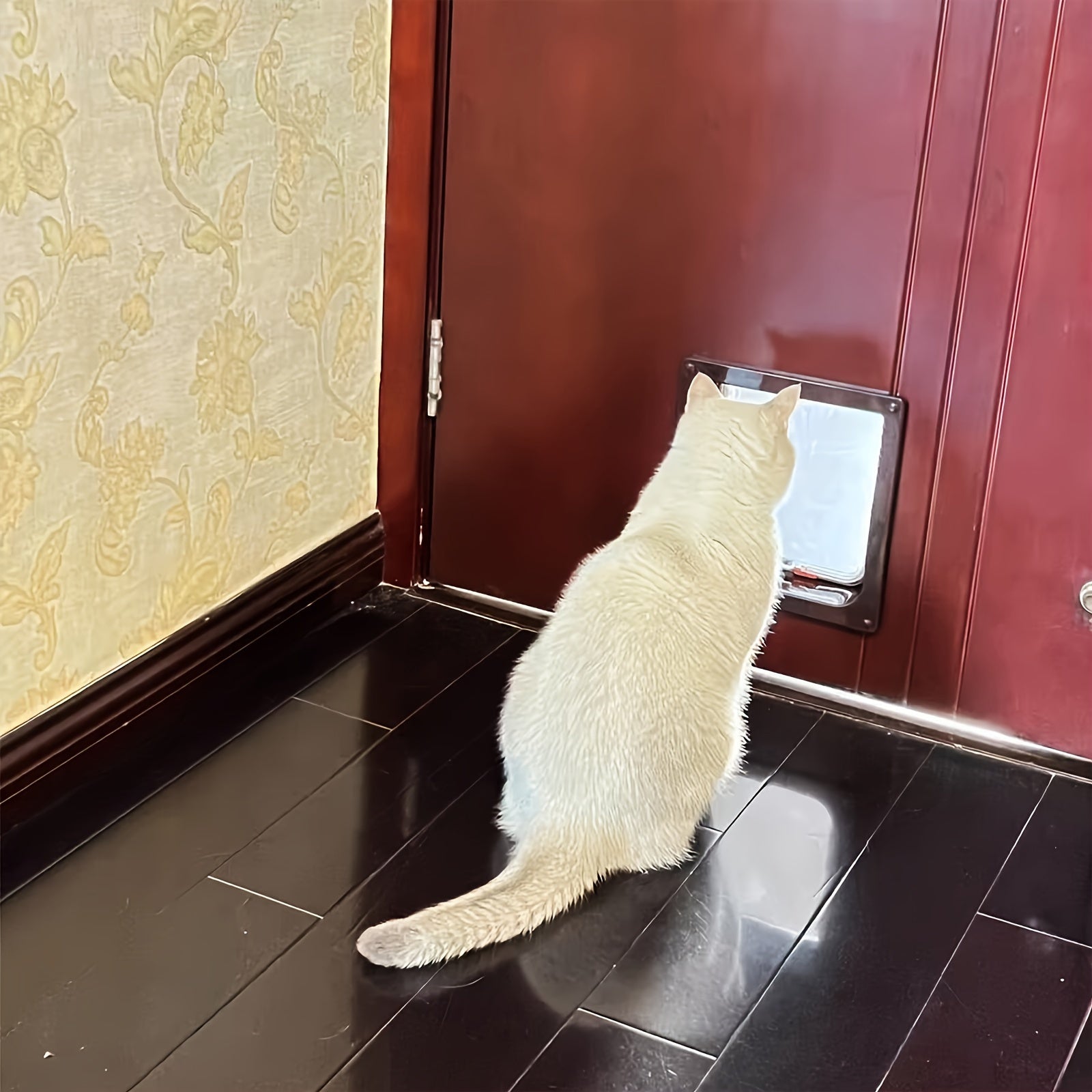 4-Way Locking Pet Door for Dogs and Cats Weatherproof Insulated ABS Durable Flap Easy Install