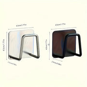 Stainless Steel Sink Organizer Wall Mount No Drilling Kitchen Bathroom Storage