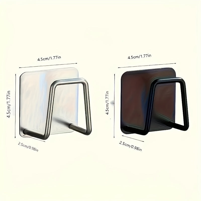 Stainless Steel Sink Organizer Wall Mount No Drilling Kitchen Bathroom Storage