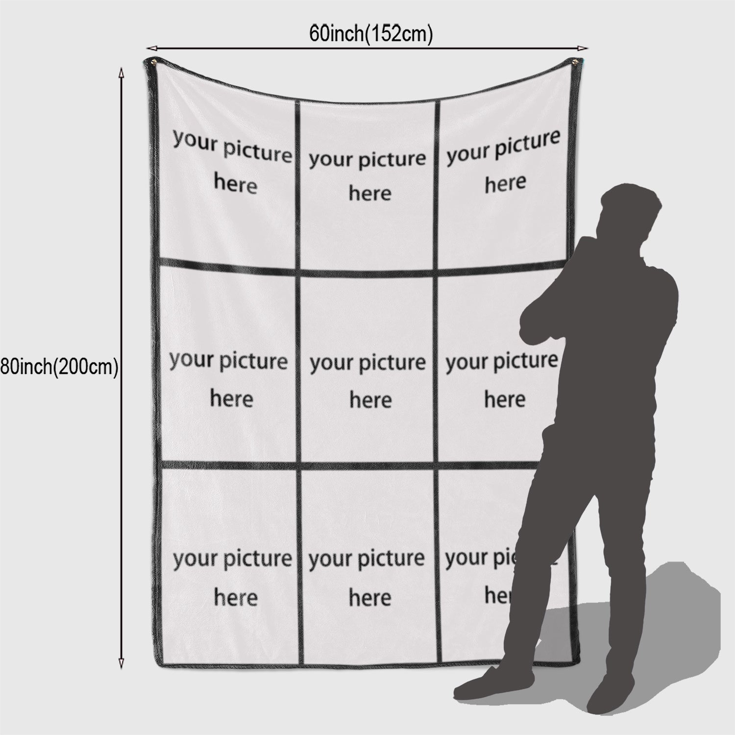 Customizable Photo Flannel Fleece Blanket Personalized Digital Print Throw Cozy Tear-Resistant All-Season