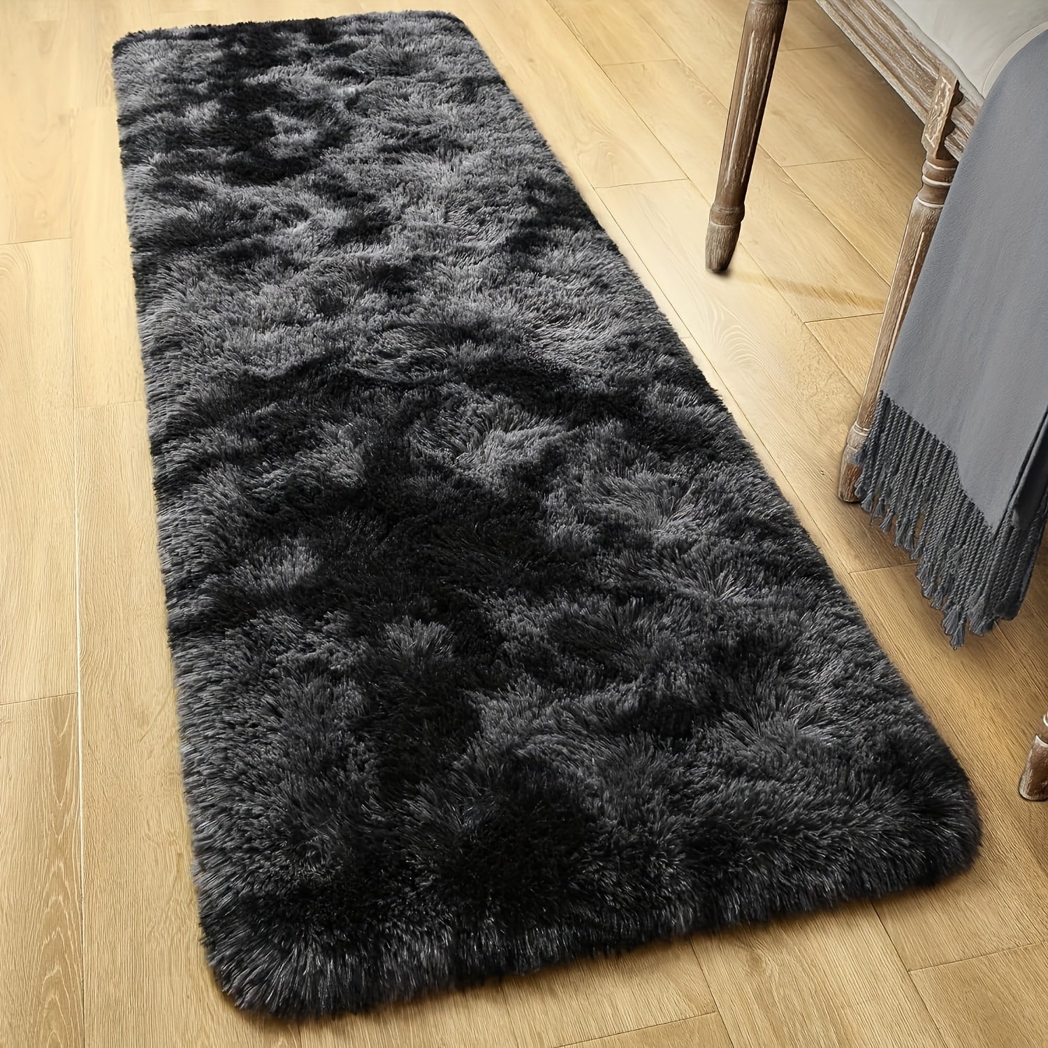 Soft Shaggy Carpet for Living Room Bedroom Hallway, Easy to Maintain