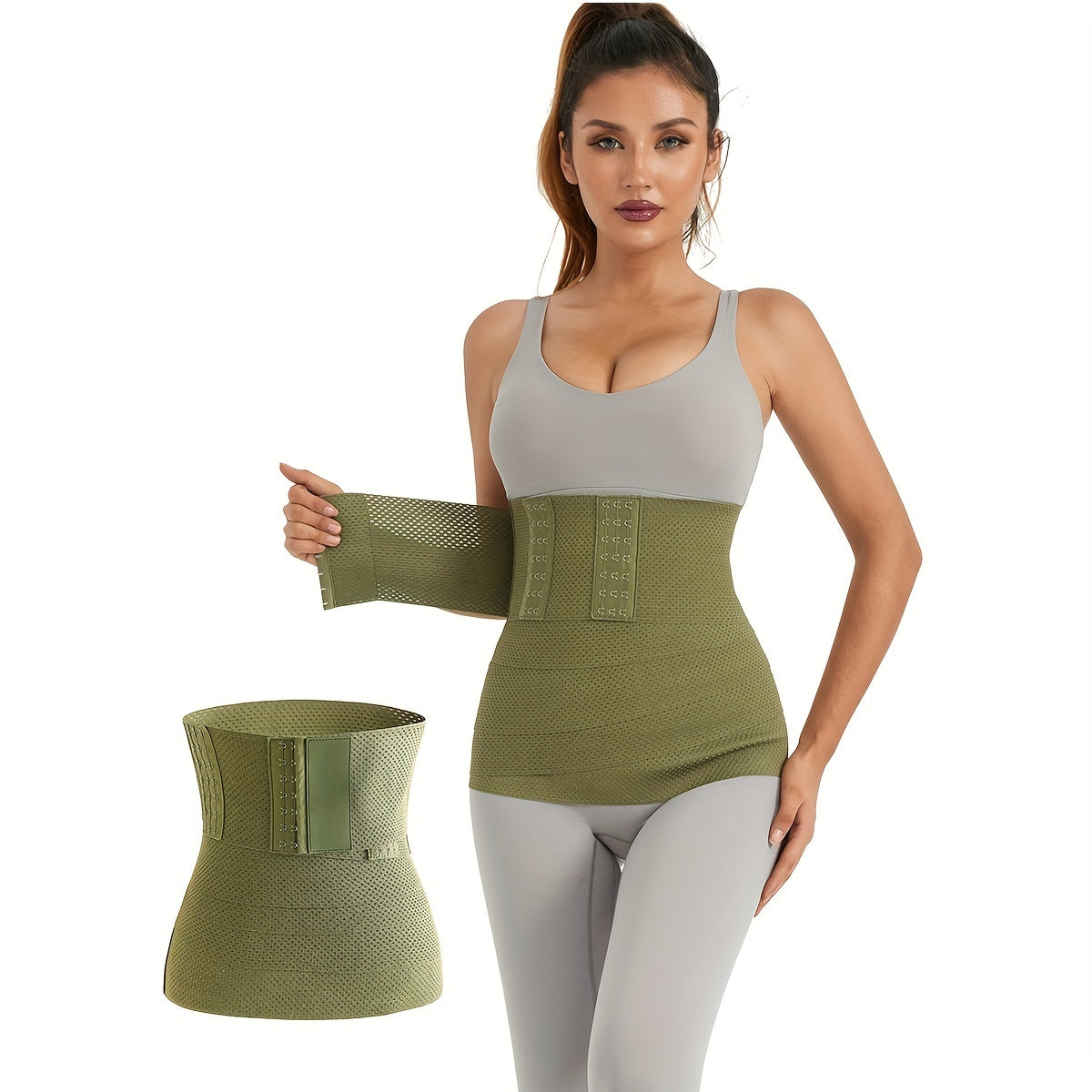 Elastic High-Waisted Postpartum Belly Band for Recovery and Yoga