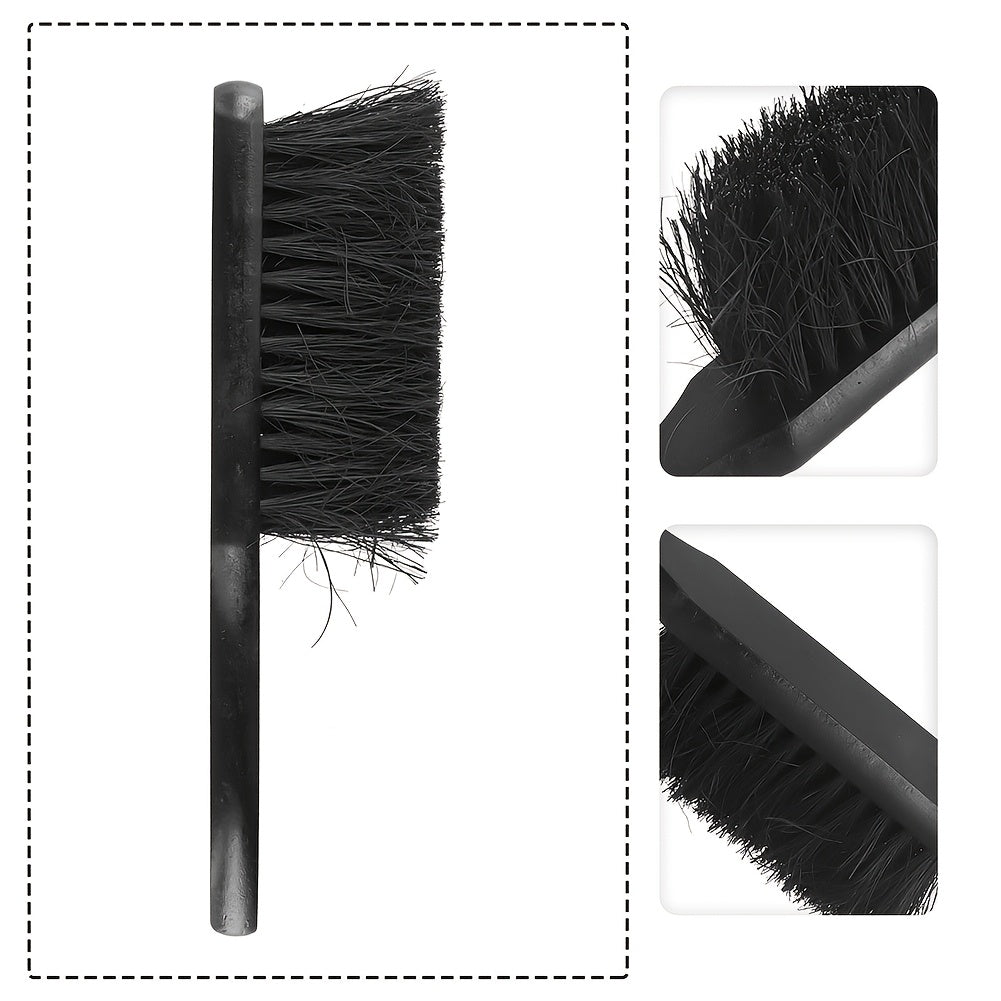 Two Round Fireplace Brush Head Replacements and Rectangular Fireplace Brush Set