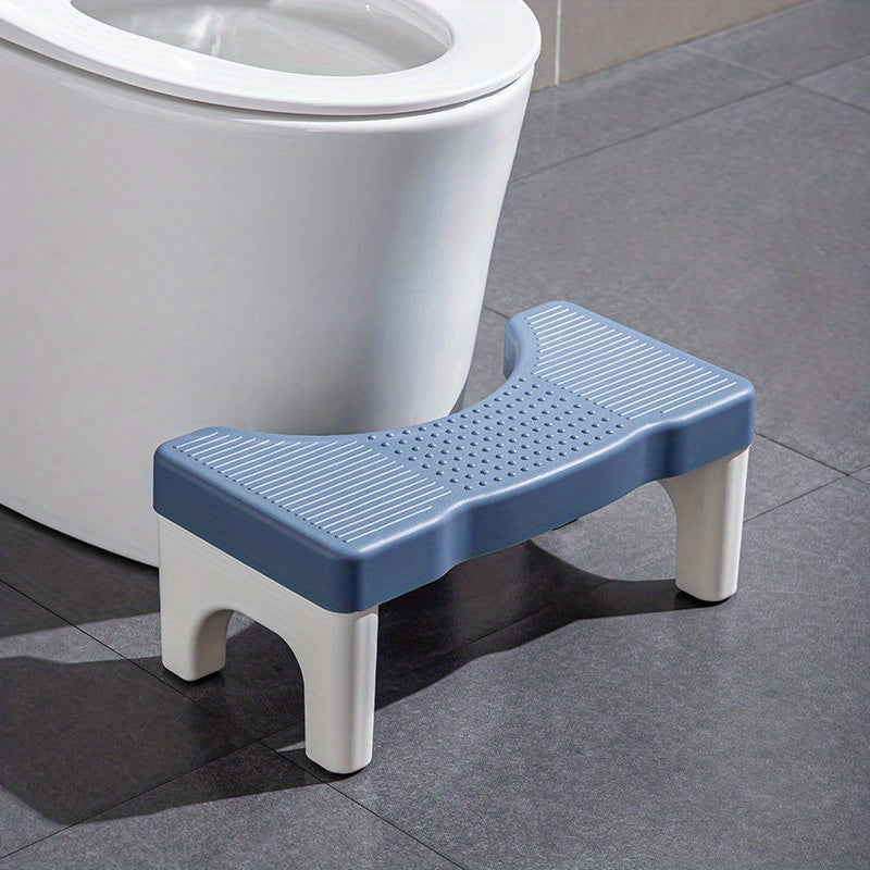 Heavy Duty Plastic Toilet Potty Stool 7-Inch Squatting Step Non-Slip Bathroom Assistance