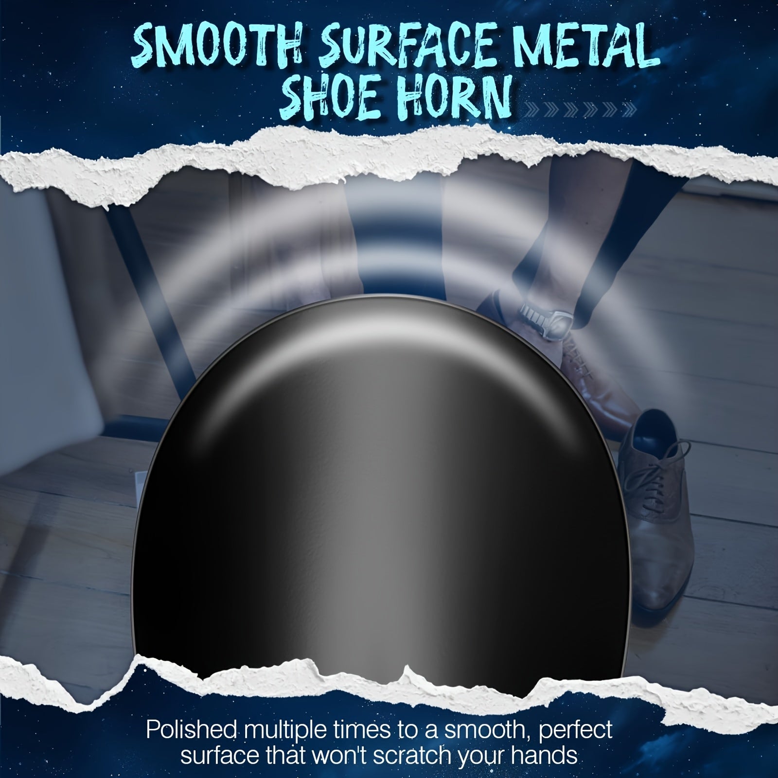 Mini Steel Shoe Horn for Men Women Kids, Travel Size 10.3cm Durable