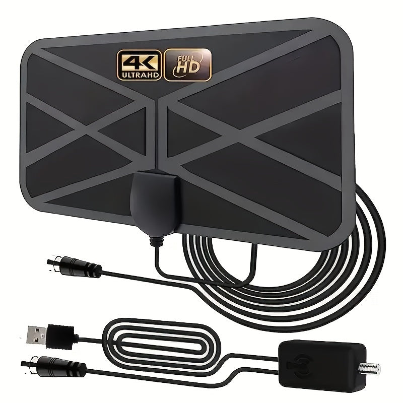 2025 Ultra HD ichki TV antennasi signal kuchaytirgichi 4K 1080P ni qo'llab-quvvatlaydi, USB bilan quvvatlanadi