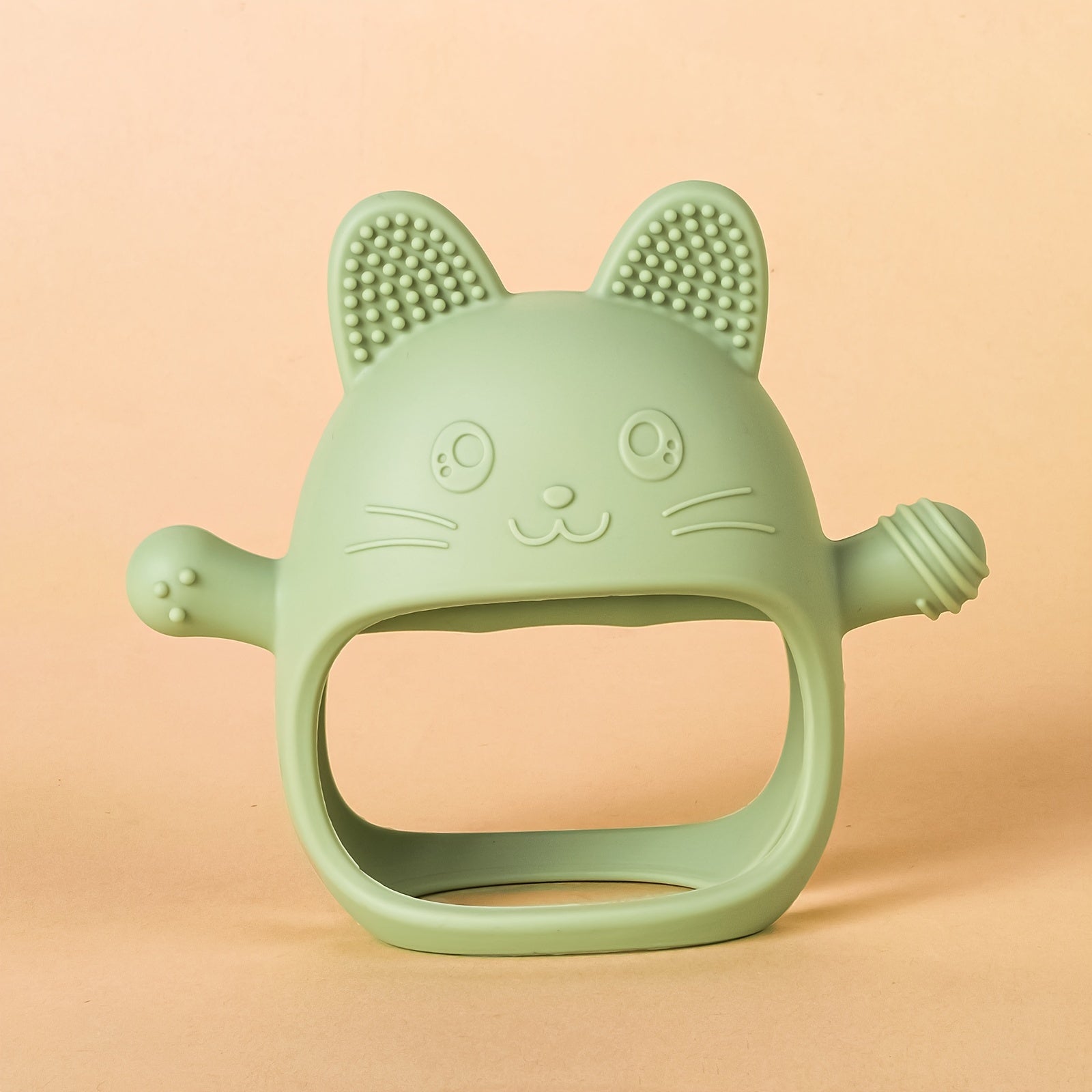 Baby Silicone Teether for Babies with Animal Designs Rabbit and Chick BPA Free Soft Texture