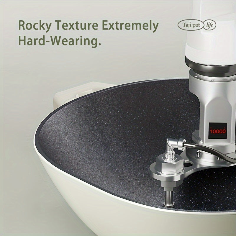 Brazera de aluminio con tapa 28cm, sartén de cerámica antiadherente para estufa