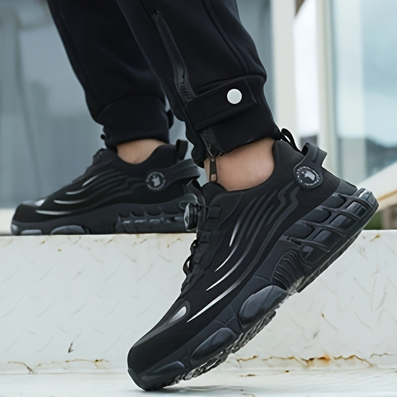 Men's Steel Toe Work Shoes Anti-Puncture Slip-Resistant Durable