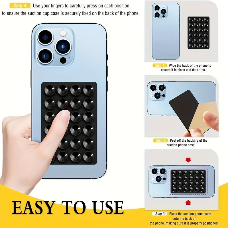 Juego de 3 soportes para teléfono con ventosas de silicona antideslizantes, soportes portátiles para manos libres