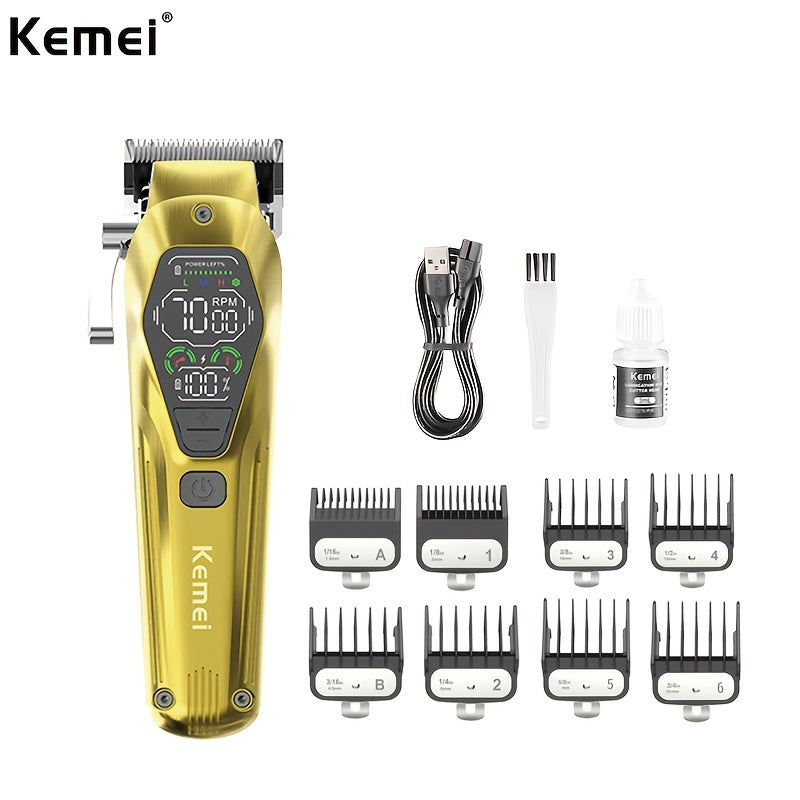Машинка для стрижки волос для мужчин с зарядной базой, профессиональный триммер для волос, подарок