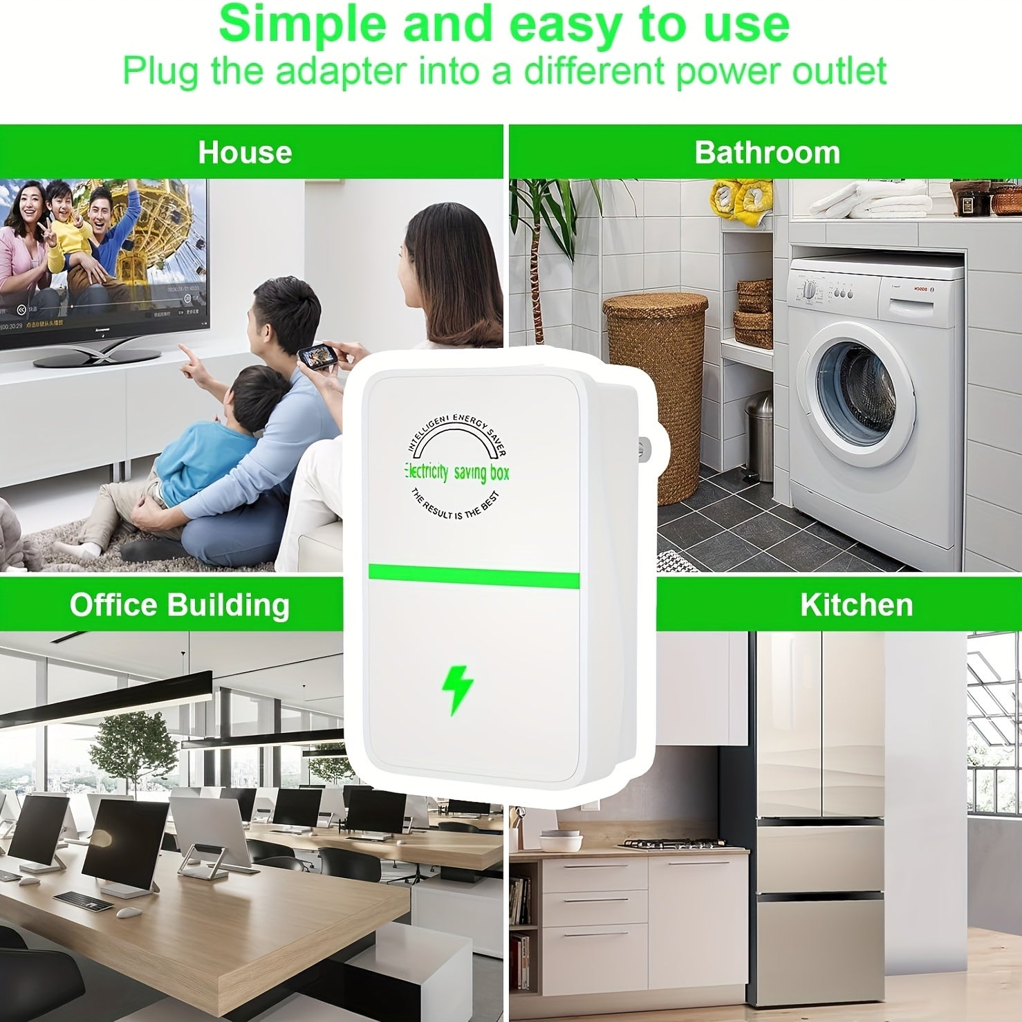 Elektron qurilmalar uchun kuchlanishni barqarorlashtiruvchi va chaqmoqdan himoya qiluvchi Cube Surge Protector