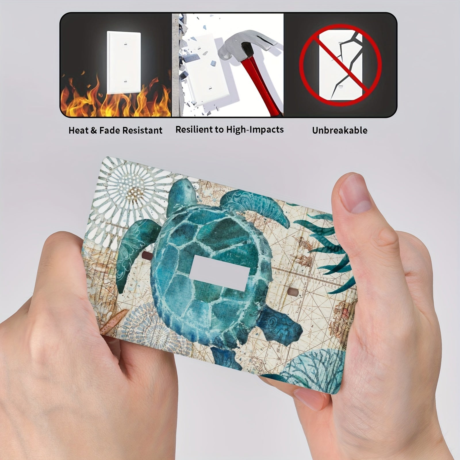 Placa de interruptor de un solo rocker para mapa náutico, decoración de iluminación y pared decorativa