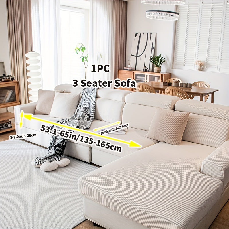 Эластичный чехол на диван, всесезонный, моющийся, прочный, противоскользящий, для кресла до 4-х мест, современный домашний офис