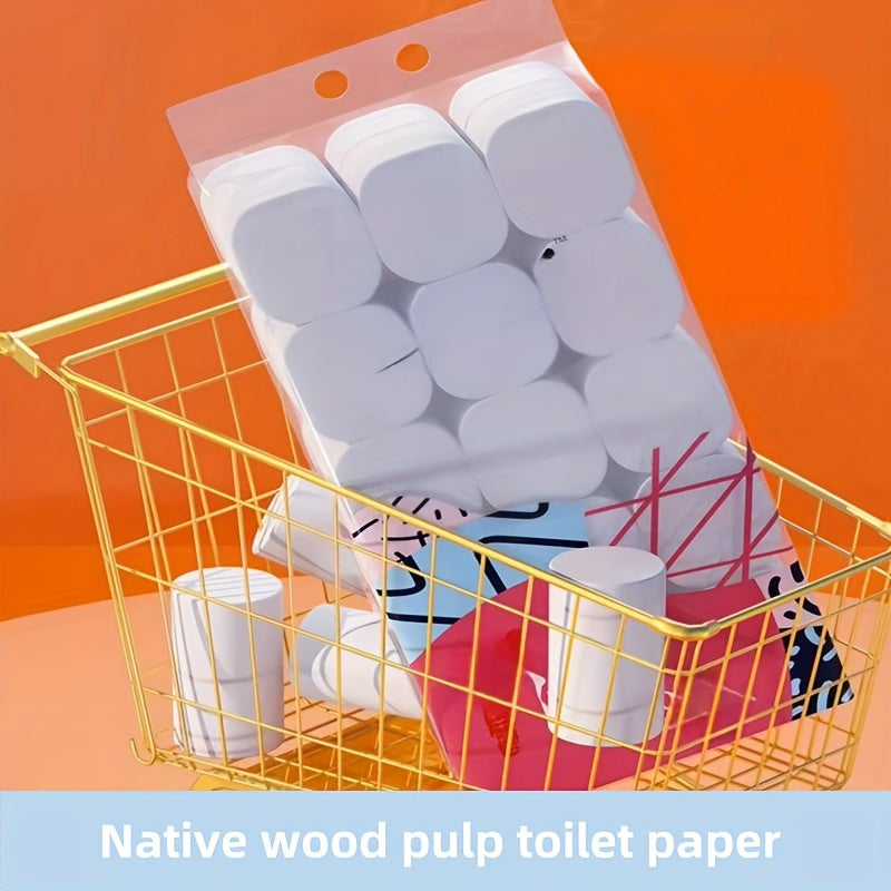 Ultra-yumshoq yog'och pulpasi asosida tayyorlangan yuqori singdiruvchi hojatxona qog'ozi - qichishmas, uy tozalash uchun qulay ko'p marta egiladigan dizayn.