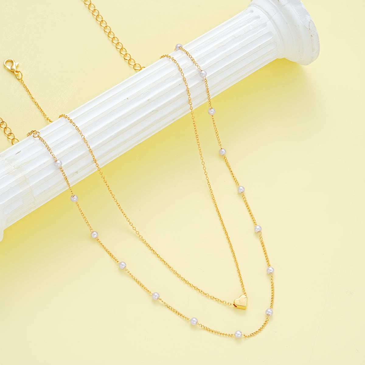 3 ta oddiy sevgi soxta marvarid zargarlik buyumlari to'plami, uchrashuvlar, ta'tillar va kundalik kiyish uchun mukammal.