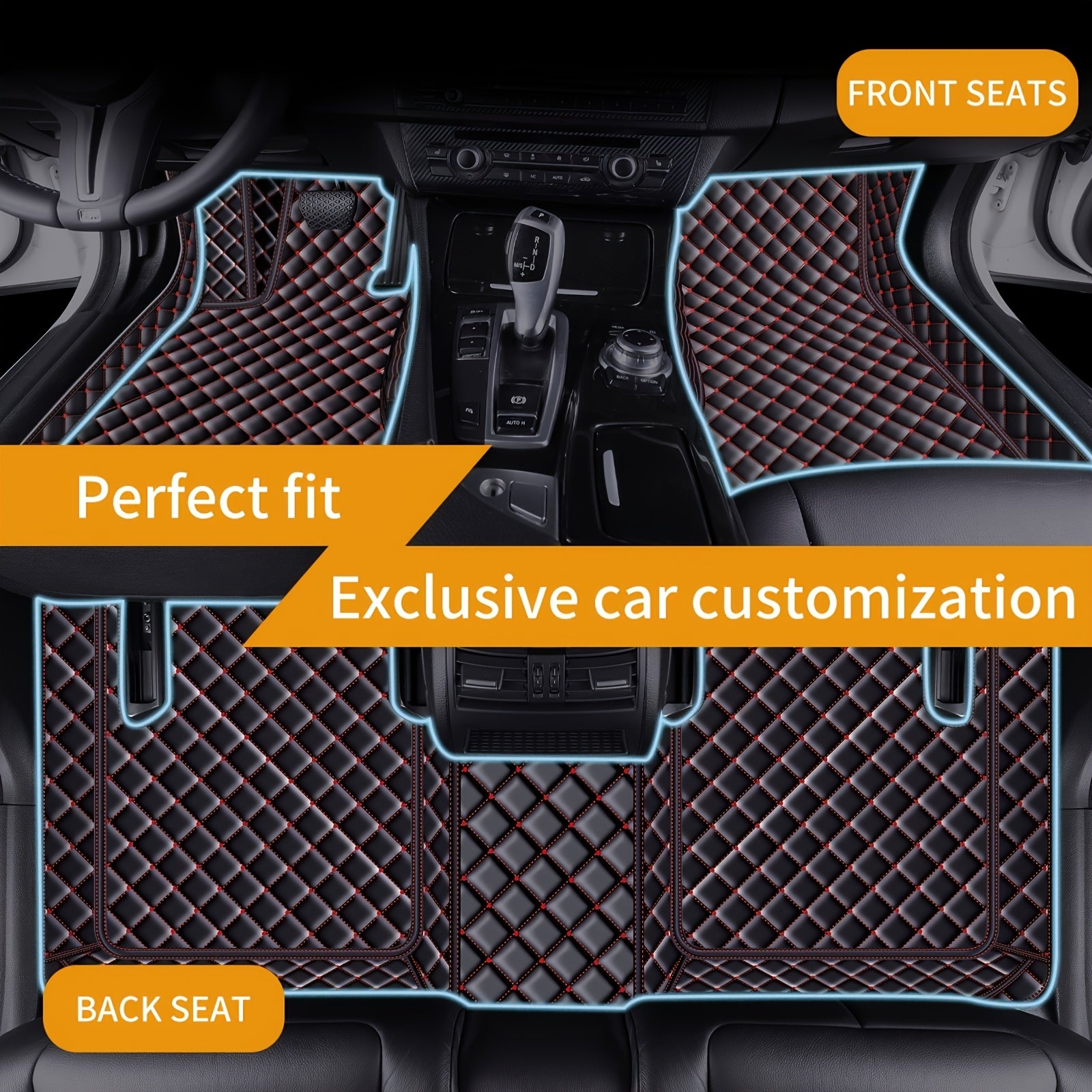 Luxury Faux Leather Car Mats Set for Exeed 2021-2023 Left-Hand Drive