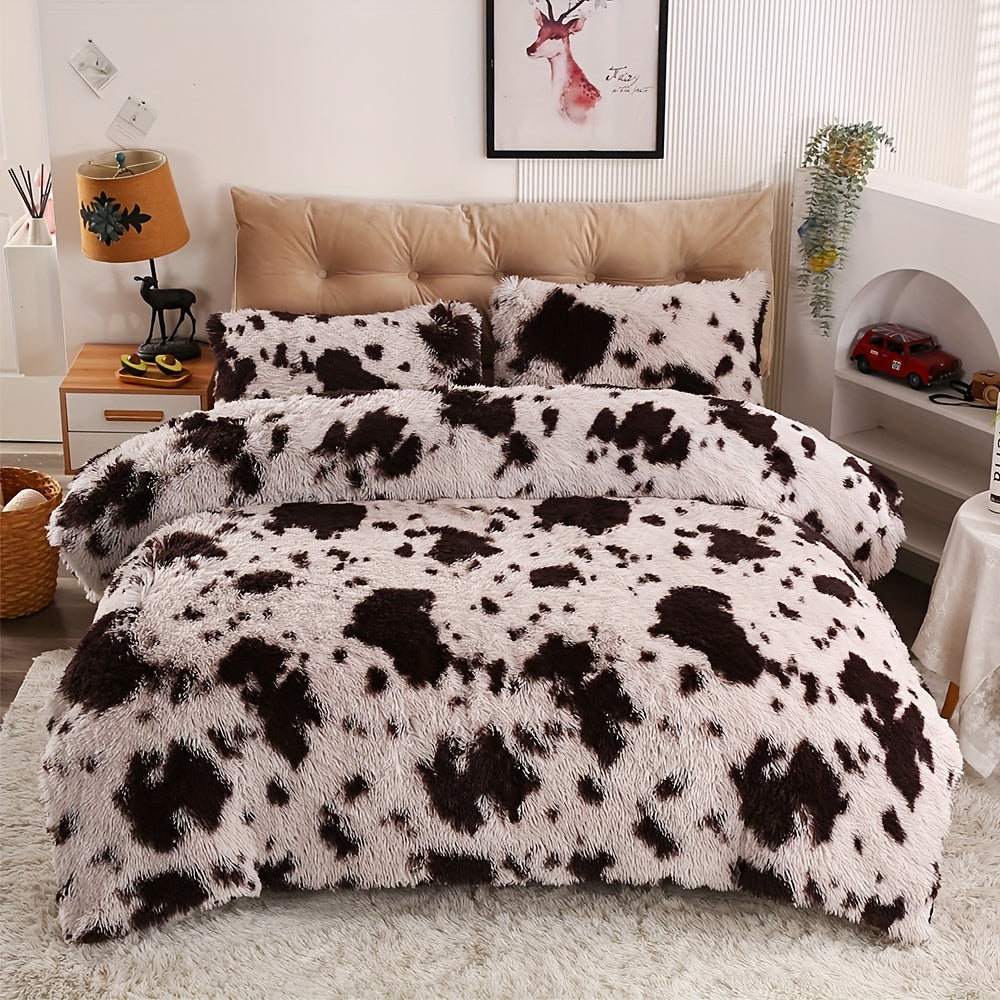 Люкс плюш узун жонли ювошли қопламалар тўплами, зиппер ёпишли, нафас олувчи полиэстер, бир рангли, барча мавсумлар учун