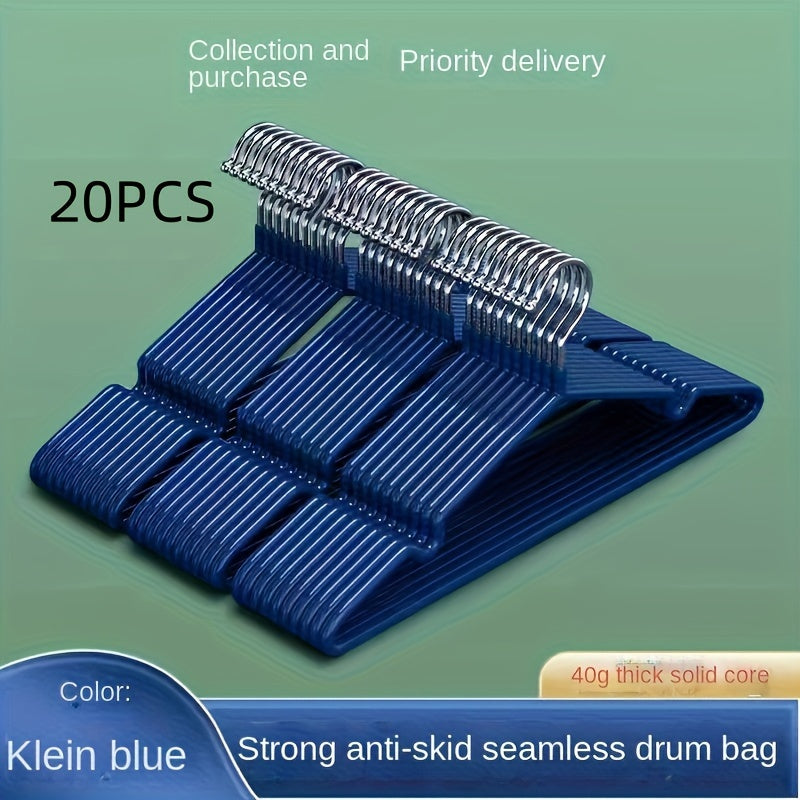 10 o 20 piezas de perchas antideslizantes para ropa, resistentes, sin marcas, para abrigos, ideales para dormitorio, baño y armario