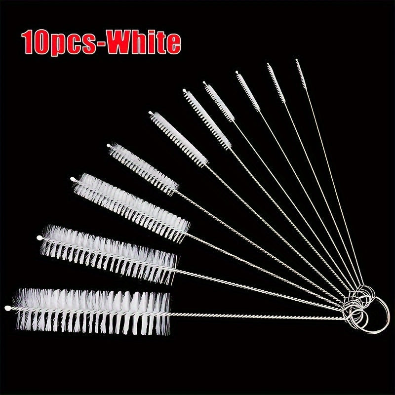 Set of 10 Reusable Cleaning Brushes for Tumblers Bottles and Cups
