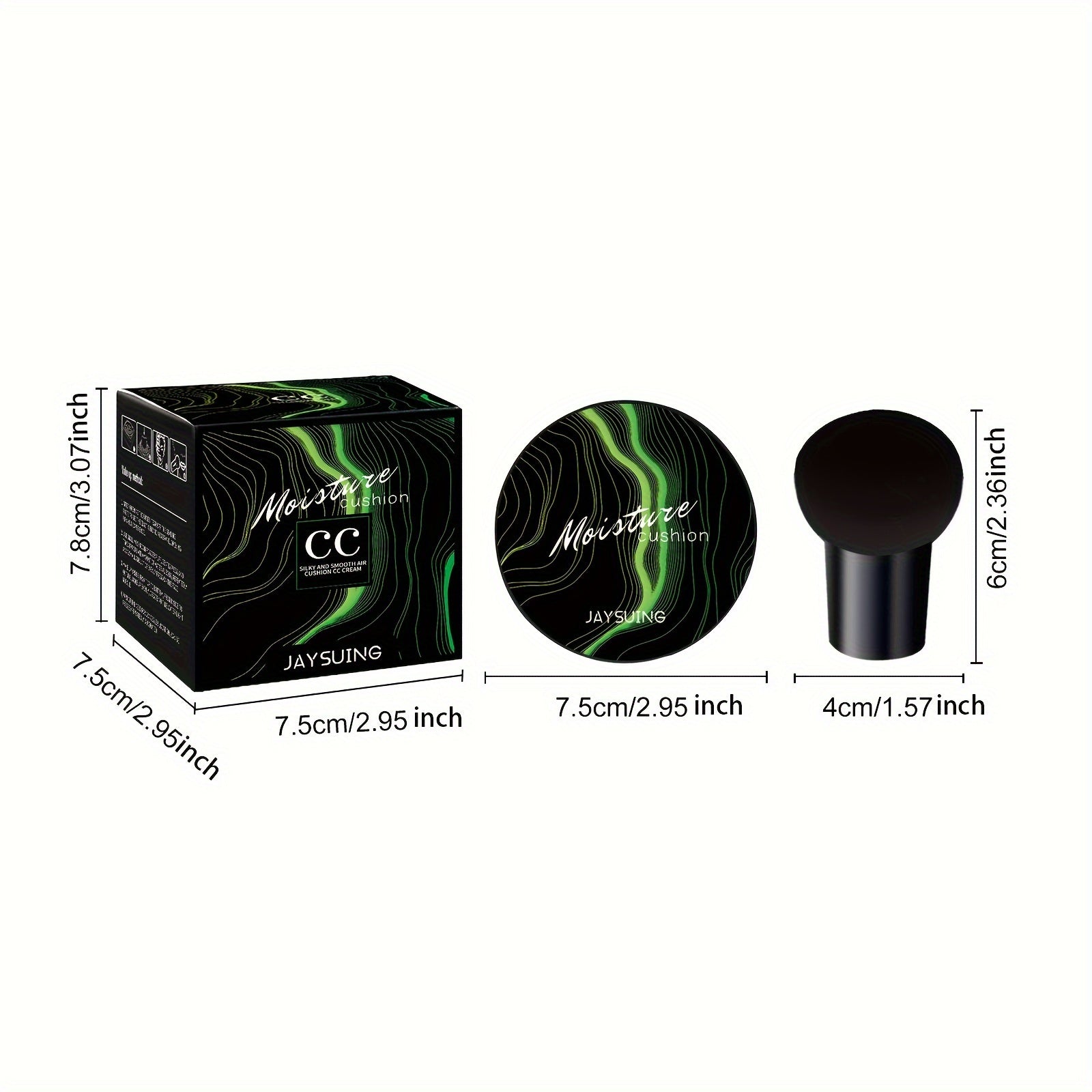 Women Lightweight Mushroom Head Air Cushion Foundation Natural Brightening CC Cream