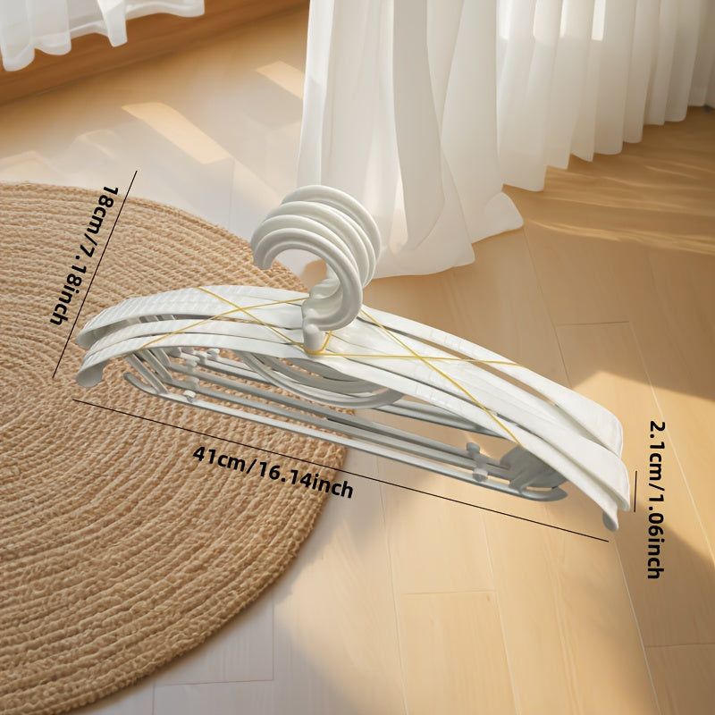 Juego de 10 perchas de ropa de hombro ancho fuertes, anti-torsión y sin marcas para almacenamiento