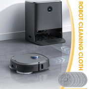 Высококачественные микрофибровые моющиеся тканевые полотенца для роботов-пылесосов Dreame L10 Ultra, L10s Pro, L10s, L20 Ultra и Xiaomi X10+ - в комплекте 6 штук.