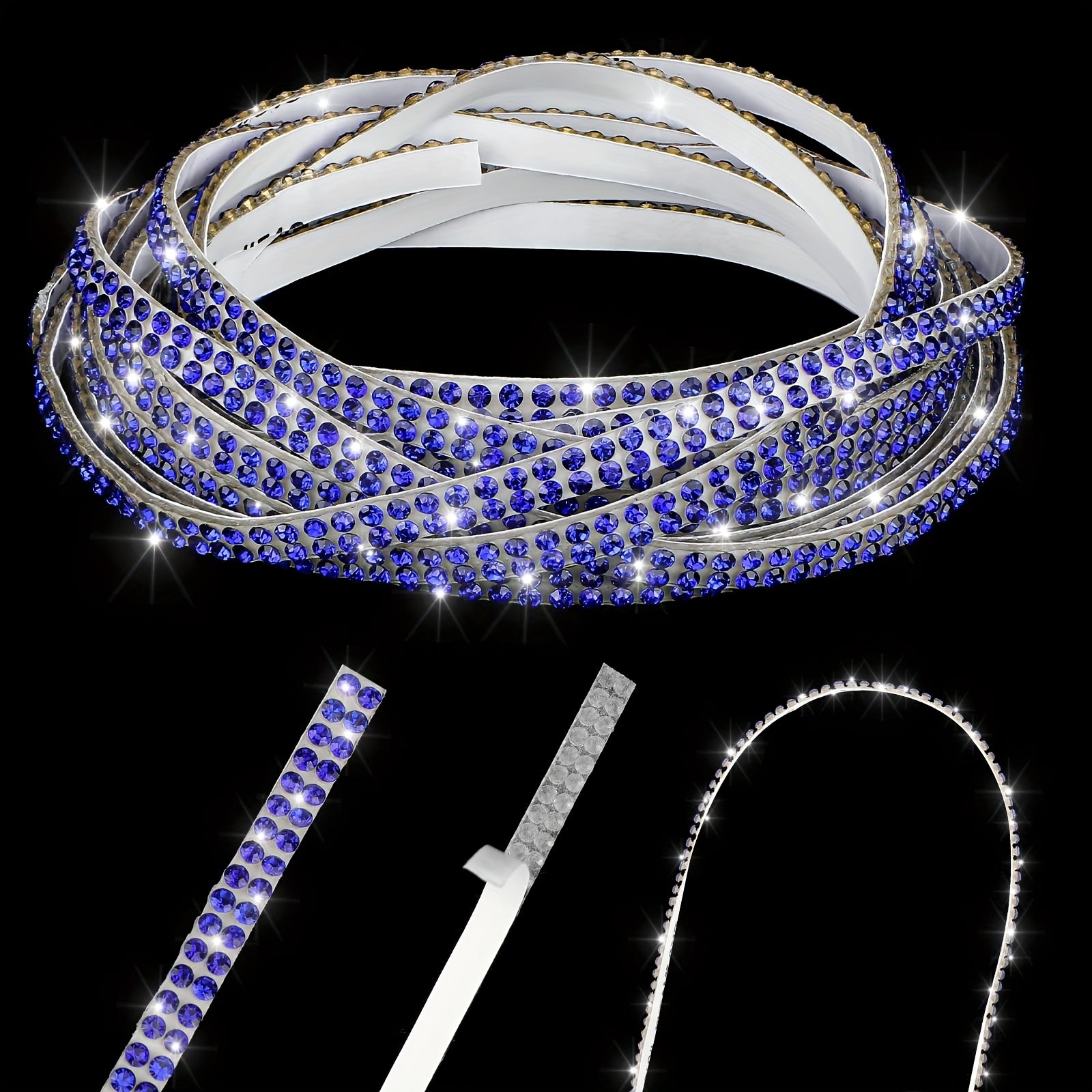 Pink White 89.92cm Car Dashboard Decor Self-Adhesive Trim Strips Interior Accessories