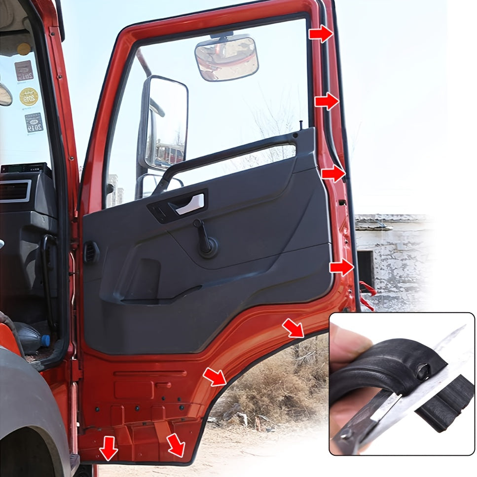 Car Seal Strip Waterproof Rubber Door Seal Tape for Cars Boats Trucks RVs 6.1m