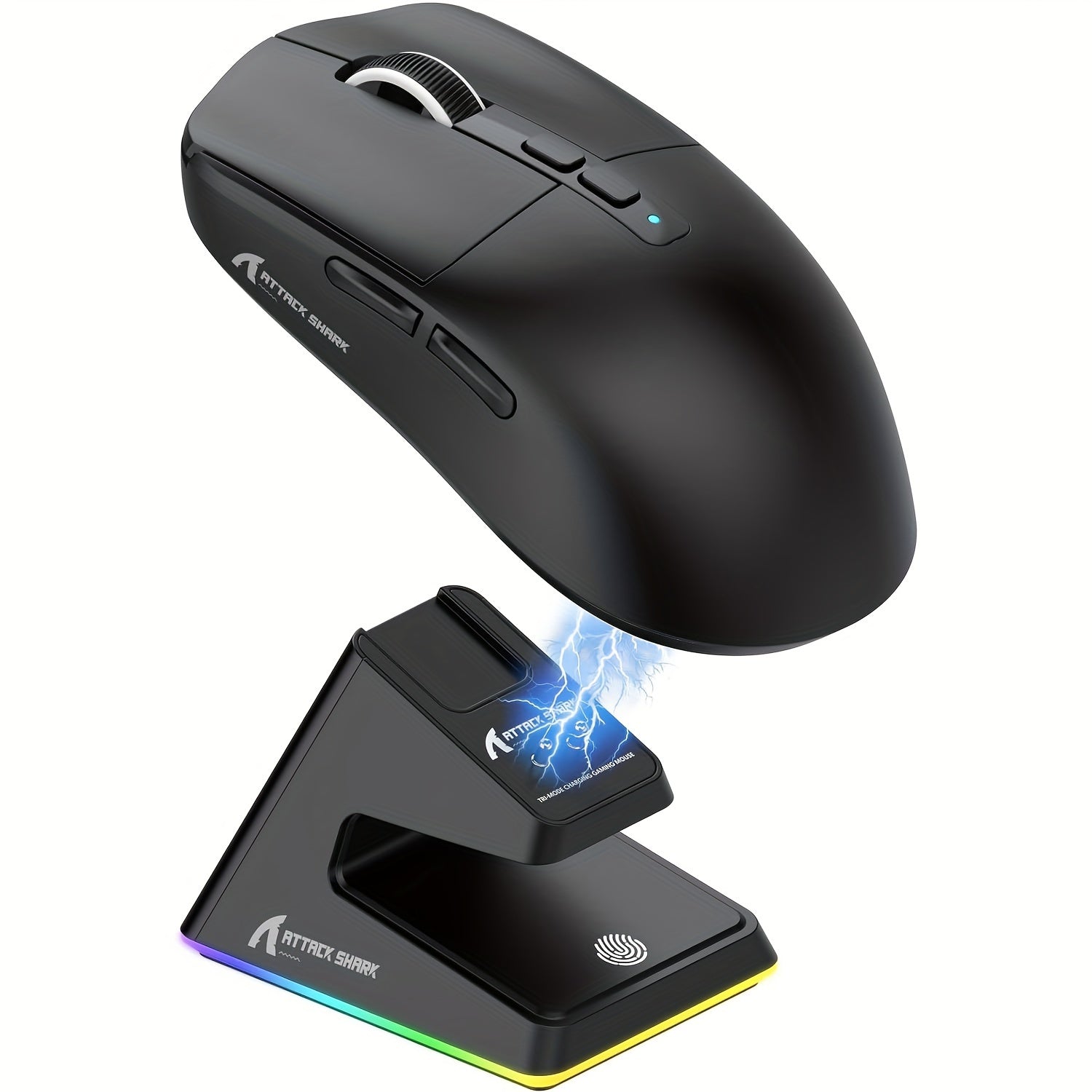 "Attack Shark X6 Superlight Gaming Mouse with Magnetic Charging Dock, PixArt PAW3395 Sensor, Ambidextrous, for Windows, Xbox, PS, Mac - 300mAh Rechargeable Battery, Type-C USB Charging"