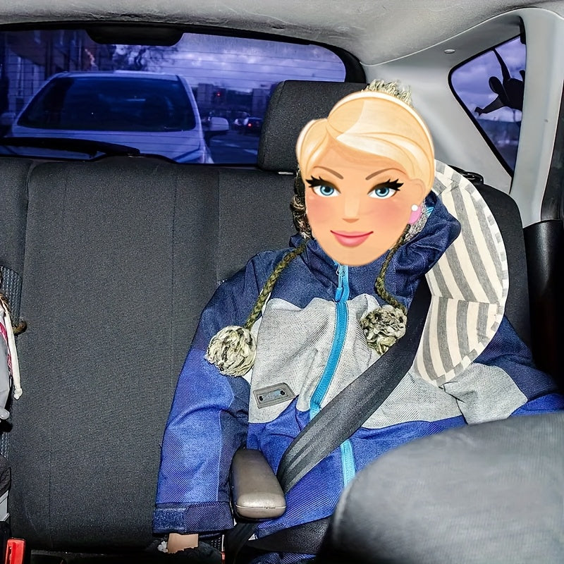 Car Travel Neck Pillow Soft Support Cover for Cars and SUVs