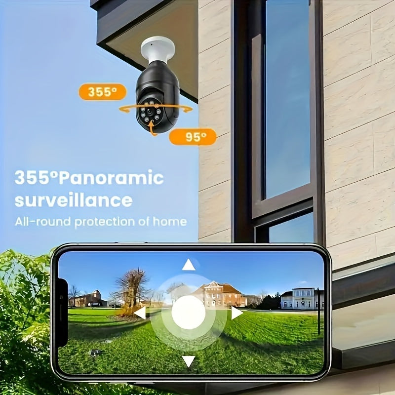 1080P WiFi Security Camera with Night Vision Pan Tilt Two-Way Audio for Home Surveillance