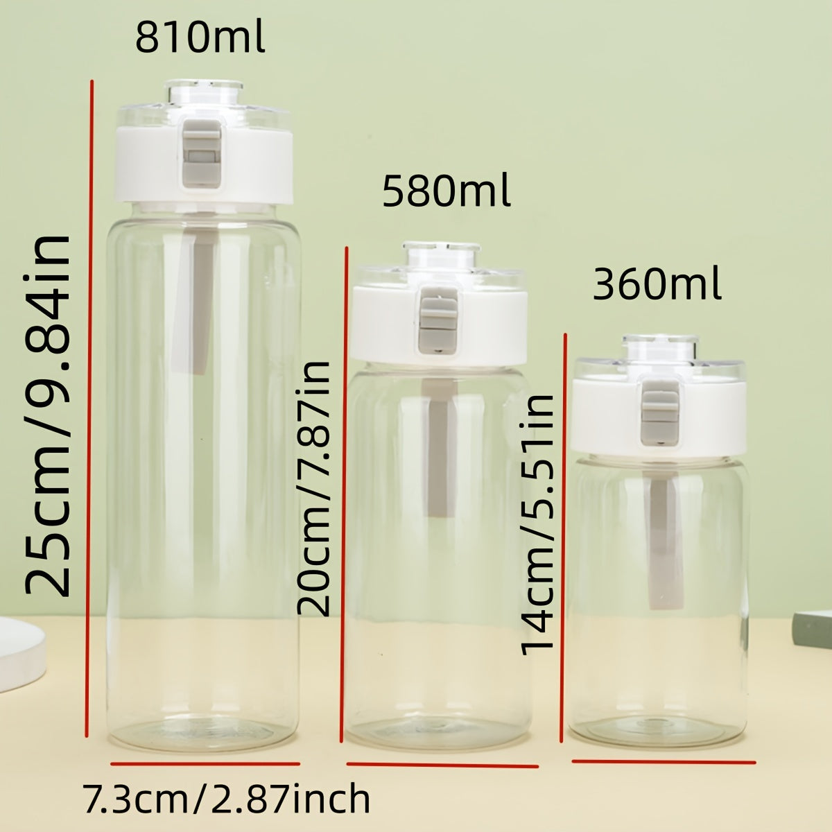 Sports Water Bottle Lightweight Plastic Travel Cup for Hiking and Office Use